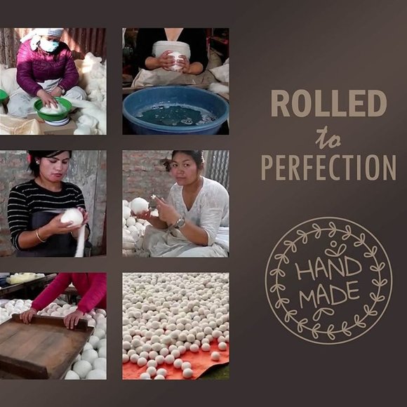 🔥Wool Dryer Balls🔥Natural Fabric Softener, Reusable, Reduces Clothing Wrinkles - Picture 4 of 4